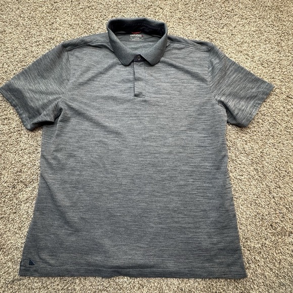Untuckit Polo Shirt Mens Large Gray Hannifer Short Sleeve Golf Preppy Adult - Picture 2 of 7
